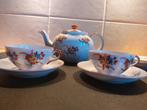 Oude Japanse of chineese Theepot met 3 kop en schotels, Ophalen of Verzenden