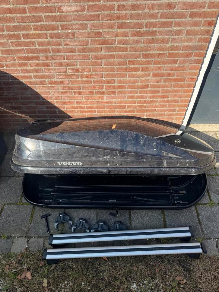 Volvo Dakkoffer + Dakdragers - Complete Set, Auto diversen, Dakkoffers, Gebruikt, Ophalen of Verzenden