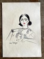 Kees van Dongen, origineel aquarel, Ophalen of Verzenden