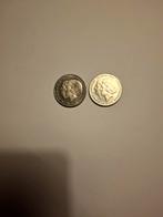 Twee 2.50 Gulden munten dubbele kop 1980, Postzegels en Munten, Munten | Nederland, Ophalen of Verzenden, Koningin Wilhelmina