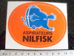 sticker nilfisk logo aspirateurs stofzuigers vintage, Verzenden, Zo goed als nieuw, Merk