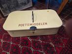 Vintage, brocante emaille Brabantia poetsmiddelen bak, Ophalen