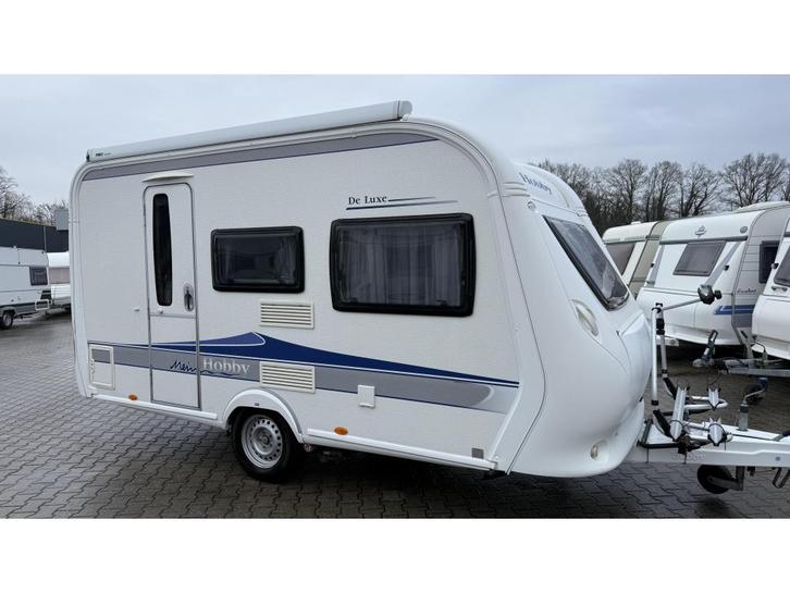 Hobby De Luxe 400 SF bj 2010 met voortent en cassette luifel, Caravans en Kamperen, Caravans, Bedrijf, tot en met 4, 750 - 1000 kg