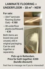 Nieuw Laminaat Sutter Oak (18m²) + Onderlaag, Ophalen
