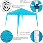 Partytent opvouwbaar pop up blauw 3x3 GRATIS VERZENDEN!, Tuin en Terras, Nieuw, 2 meter of meer, Minder dan 5 meter, Opvouwbaar