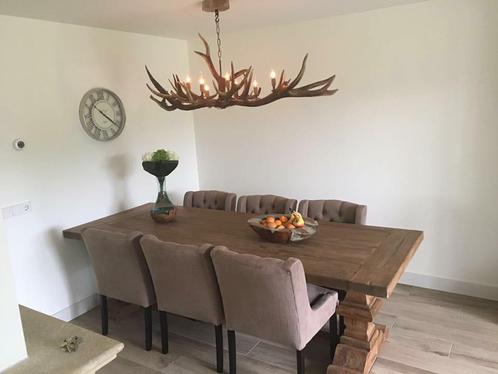 Kroonluchter/luster Geweien op maat gemaakt, Huis en Inrichting, Lampen | Kroonluchters, Nieuw, Overige materialen, Ophalen of Verzenden