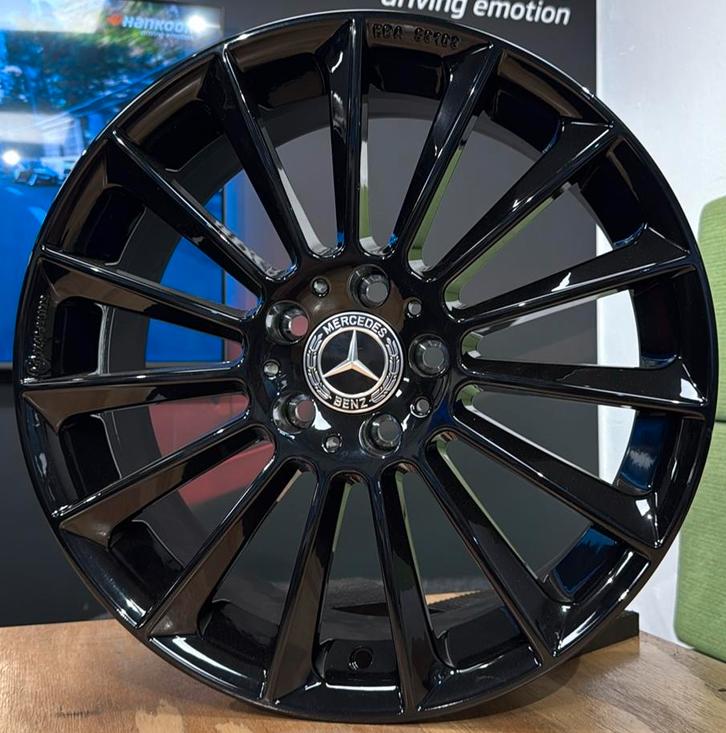 Zwarte Velgen Mercedes A W176 W177 CLA B klasse 18" 5x112, Auto-onderdelen, Banden en Velgen, Velg(en), Zomerbanden, 18 inch, Overige