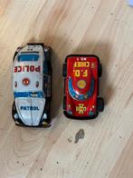 2 Vintage Blikken Speelgoed Auto's, Ophalen of Verzenden
