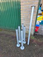 Metalen palen / staanders, Tuin en Terras, Tuinschermen, Gebruikt, Minder dan 100 cm, 100 tot 150 cm, Aluminium