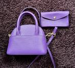 Handtas met bijpassende portemonnee van Borse in Pelle, Ophalen of Verzenden, Zo goed als nieuw, Paars, Handtas