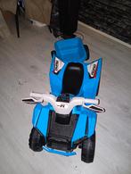 Blauwe speelgoed quad met aanhanger, Ophalen, Gebruikt