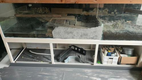 Groot terrarium, Dieren en Toebehoren, Reptielen en Amfibieën | Toebehoren, Gebruikt, Terrarium of Paludarium, Ophalen