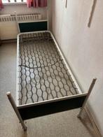 Metalen legerbed 80 x 200 cm, Ophalen, Leger, Eenpersoons, Wit