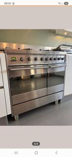 Smeg 6pits  gasfornuis met dubbele oven, Ophalen, Gebruikt, 60 cm of meer, Gas