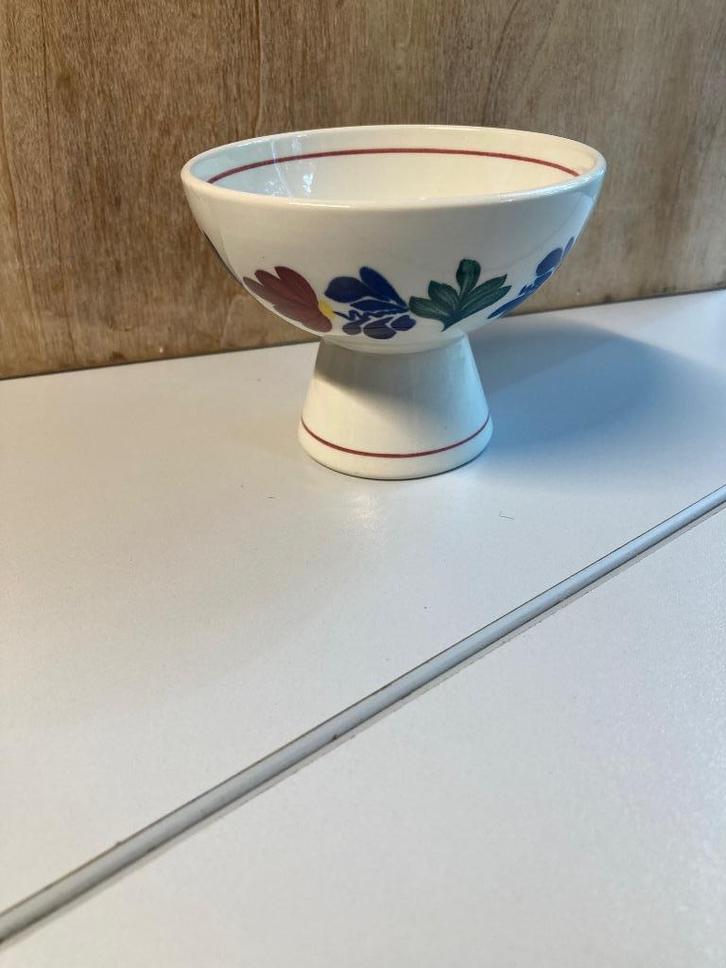 Boerenbont ijscoupes, 4 stuks, Antiek en Kunst, Antiek | Servies los, Verzenden