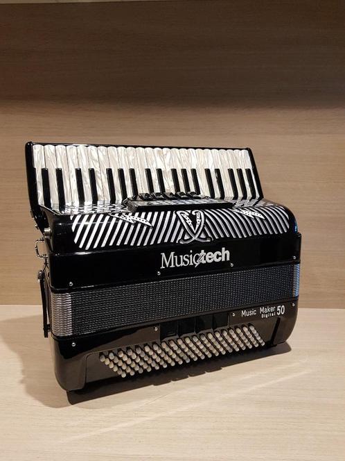 Musictech Music Maker 50 digitale accordeon slechts 7 kg, Muziek en Instrumenten, Accordeons, Nieuw, Toetsaccordeon, 120-bas, Overige merken