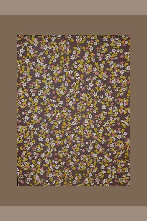 4757 Behang kleine bloemetjes retro jaren 70 vintage swiet, Huis en Inrichting, Stoffering | Behang, Wit, Bruin, Geel, Groen, Roze