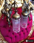 2 st. wandlampen antiek barok engelen beelden brons