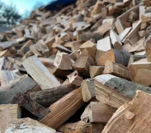 Droog brandhout eik haardhout kachelhout gratis bezorgd, Tuin en Terras, Haardhout, Blokken, Eikenhout, 6 m³ of meer, Ophalen