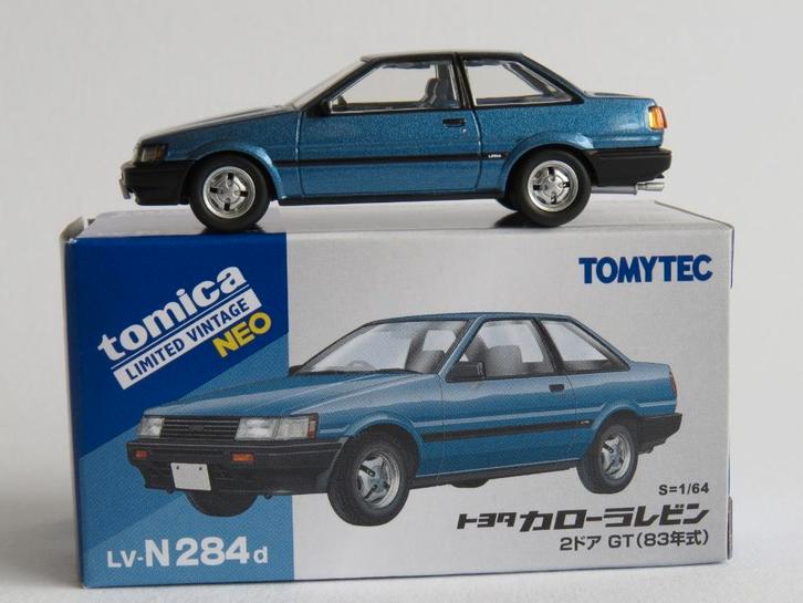 Tomica LV-N284d Toyota Corolla Levin GT 1/64 tomy, Hobby en Vrije tijd, Modelauto's | Overige schalen, Nieuw, Auto, Ophalen of Verzenden
