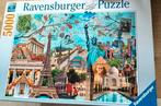 Puzzel Ravensburger 5000 stukjes big city collage, Hobby en Vrije tijd, Ophalen, Meer dan 1500 stukjes, Gebruikt
