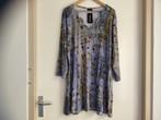 Ophilia A-lijn jurk maat 52/54 blauw/grijs, Ophalen of Verzenden, Nieuw, Blauw, Jurk