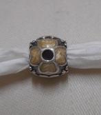 Zilveren Pandora bedel Daisy Bloem met geel Emaille nr.1582