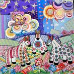 Schilderij babykamer 100x100cm, Kinderen en Baby's, Kinderkamer | Inrichting en Decoratie, Ophalen of Verzenden, Nieuw, Wanddecoratie