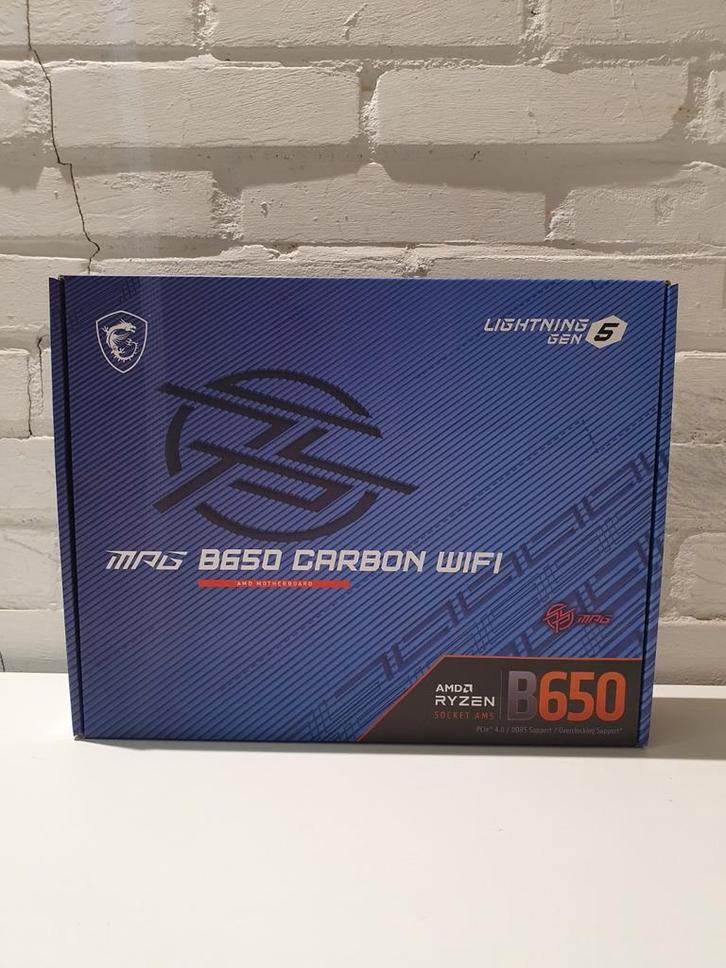 Msi MPG B650 CARBON WIFI Moederbord - Nieuw/Ongebruikt, Computers en Software, Moederborden, Nieuw, AMD, DDR5, Ophalen of Verzenden