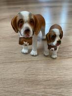 Twee beeldjes st. Bernhardhonden kunssteen, Ophalen of Verzenden