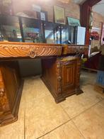 Engels bureau tafel met echte leeuwen, Antiek en Kunst, Ophalen