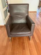 Bruine Molinari fauteuil, Huis en Inrichting, Fauteuils, Ophalen, Gebruikt, Minder dan 75 cm, Metaal