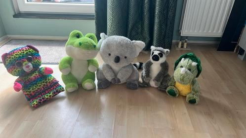 Verzameling van 5 middelgrote knuffels, Kinderen en Baby's, Speelgoed | Knuffels en Pluche, Zo goed als nieuw, Overige typen, Ophalen