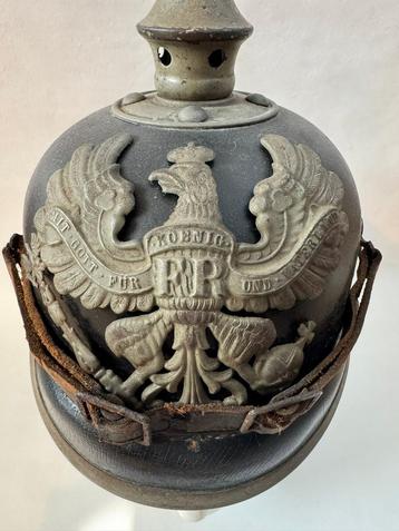 Duitse Helm WW1 Pickelhaube M1915 evt. Ruilen beschikbaar voor biedingen