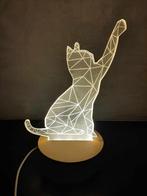 Geometrische lamp kat!, Huis en Inrichting, Lampen | Tafellampen, Ophalen of Verzenden, Gebruikt, Minder dan 50 cm