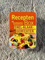 Recepten Box - Snel-Klaar Gerechten, Hoofdgerechten, Vegetarisch, Ophalen of Verzenden, Zo goed als nieuw