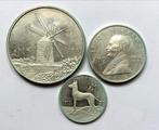 Malta 1 2 & 5 Liri 1977 proof zilver schaars, Ophalen of Verzenden, Overige landen, Zilver