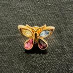 Ballou Vergulde Vintage Vlinder Broche, Overige merken, Overige materialen, Gebruikt, Ophalen of Verzenden