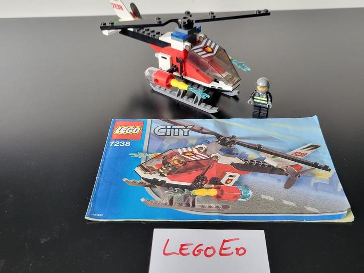 Lego 7238 - Fire Helicopter, Kinderen en Baby's, Speelgoed | Duplo en Lego, Zo goed als nieuw, Lego, Complete set, Ophalen of Verzenden