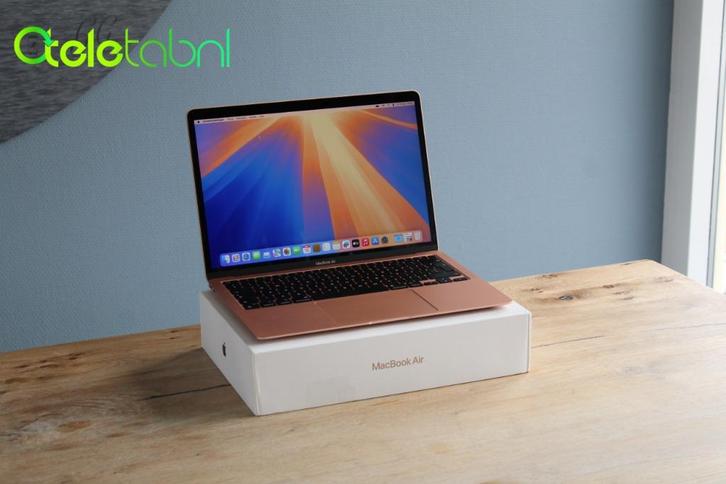 Apple MacBook Air - Apple M1-chip - 256GB - Goud | Garantie, Computers en Software, Apple Macbooks, Zo goed als nieuw, MacBook Air