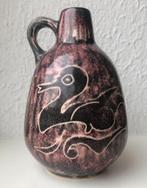 De Gats vaasje kruikje met oor, eend roze paars vintage, Ophalen of Verzenden