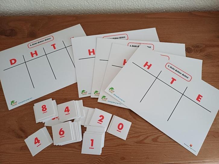 Spel "Dicht-dichter-dichts" uit  “Met sprongen vooruit”, Kinderen en Baby's, Speelgoed | Educatief en Creatief, Nieuw, Rekenen