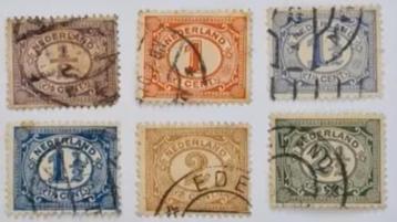 Nederland 1899-1913 - nvph 50-55 - Cijfer type 'Vürtheim' beschikbaar voor biedingen