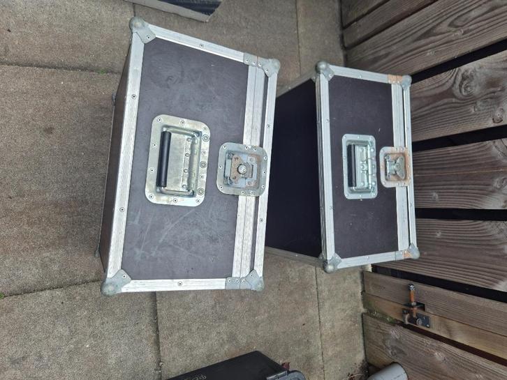 3 x Flightcase met 9 x Par56 LED, Muziek en Instrumenten, Licht en Laser, Gebruikt, Licht, Geluidgestuurd, Kleur, Stroboscoopeffect
