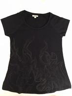 NIEUW zwart T-shirt, decoratie op voorpand, Mexx, mt. XS/34, Mexx, Zwart, Nieuw, Ophalen of Verzenden