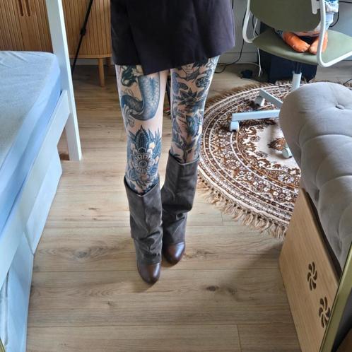See by chloé geplooide knie suède laarzen see by chloe, Kleding | Dames, Schoenen, Zo goed als nieuw, Hoge laarzen, Bruin, Verzenden