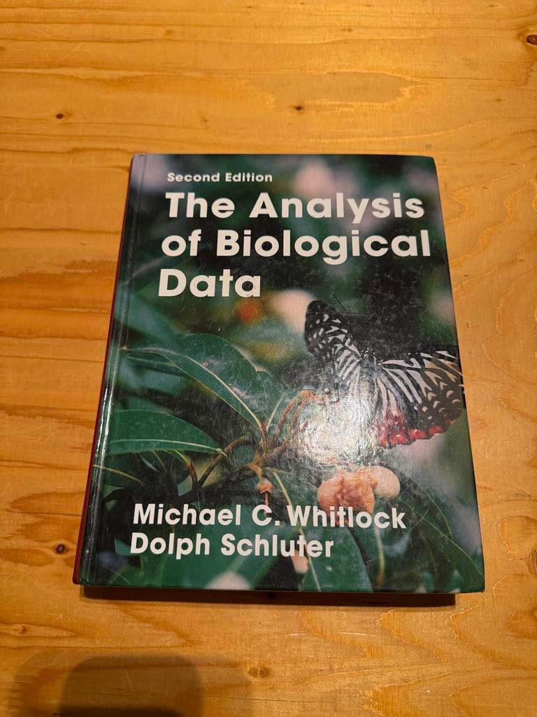 Whitlock & Schluter - Analyse Biologische Data, Ophalen of Verzenden, Beta, Zo goed als nieuw, WO