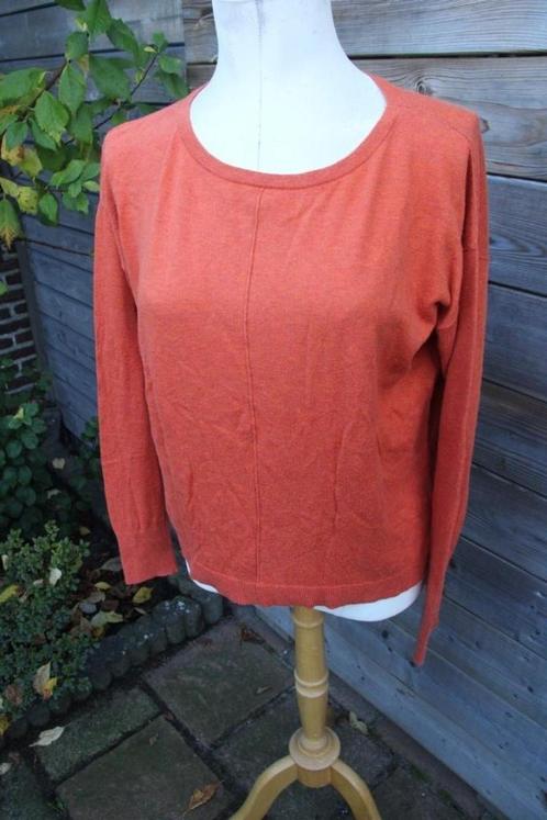 Trui roestrood Giulia e Tu mt 36 Vaste prijs, Kleding | Dames, Truien en Vesten, Zo goed als nieuw, Maat 36 (S), Bruin, Ophalen of Verzenden