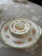 Gebakschaal met 6 bordjes Royal Albert Chelsea Bird, Antiek en Kunst, Ophalen of Verzenden