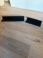 2 zwarte wandplanken, Ophalen, Gebruikt